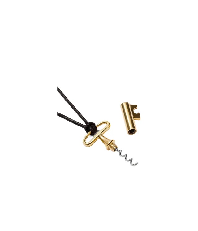 Lemaire Auböck corkscrew charm in stainless steel, photo 3 of 4 from SENSER