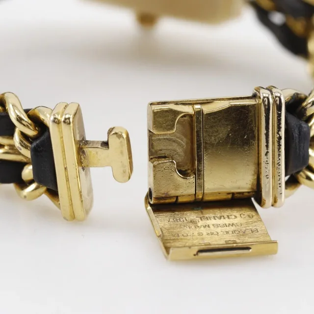 Chanel Premiere Rock Quartz Plated Metal And Leather Watch in Leather from HEWI, photo 7 of 10