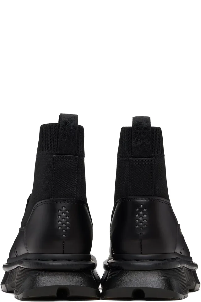 Dr. Martens Black Qubist Zip Boots, photo 2 of 5 from SSENSE