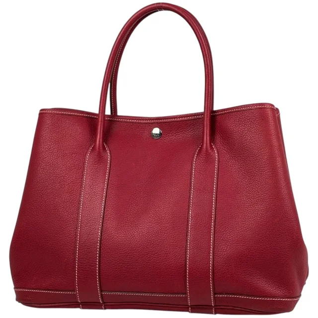 Hermès Garden Party PM Tote Bag Negonda Rouge Garance in Red from The Reluxe