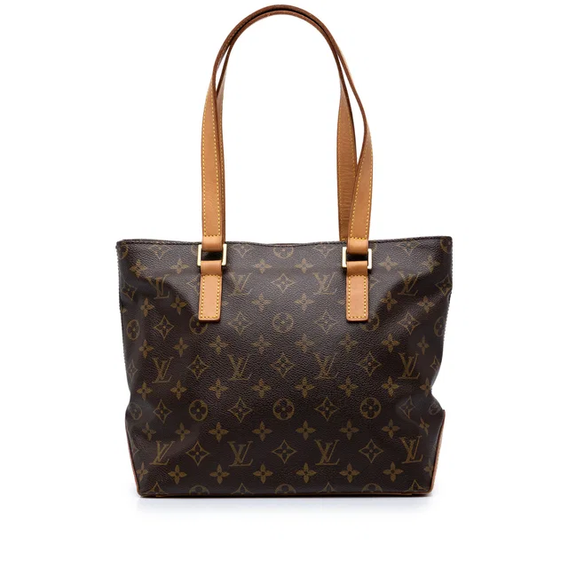 Brown Louis Vuitton Monogram Cabas Piano Tote Bag in Brown Coated canvas from Designer Revival