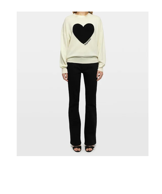 Zadig & Voltaire Gaby Heart Intarsia Crewneck Jumper, photo 2 of 4 from SENSER