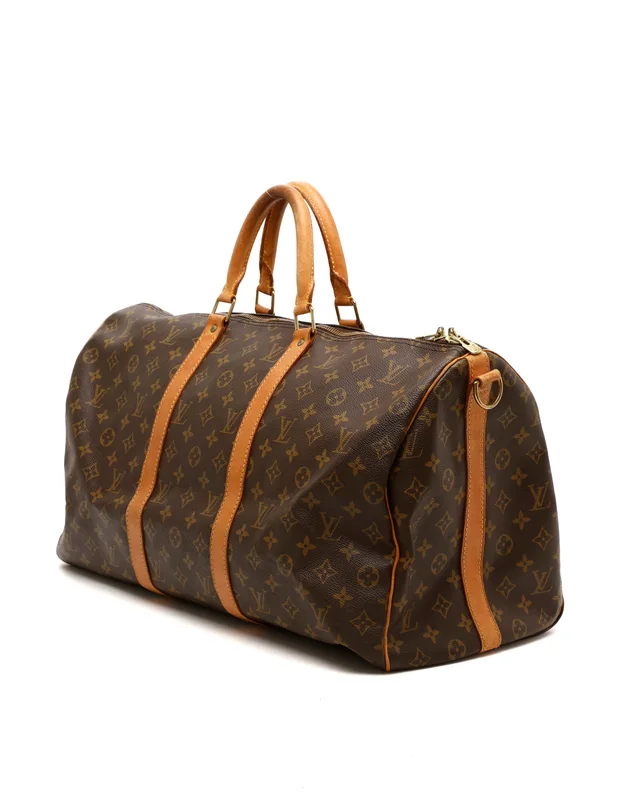 Louis Vuitton Monogram Keepall Bandoulière 50 Weekend Bag in Coated canvas from A Retro Tale, photo 3 of 13