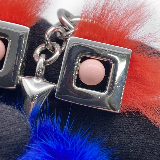 Fendi Witches Bag Charm Blue Fur in Blue from GALLERY RARE, photo 5 of 10