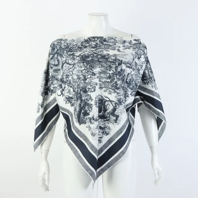 Christian Dior Silk Cape Blouse from GUGUS