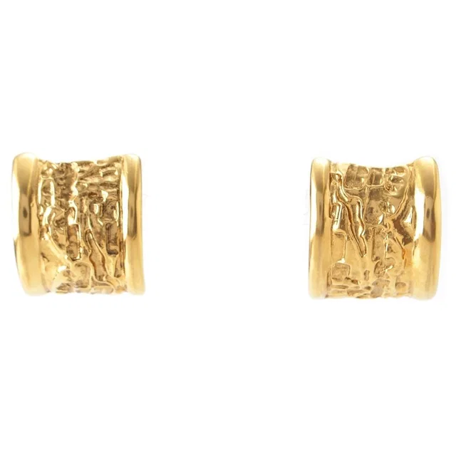 Saint Laurent Vintage Lava Earrings Gold in Gold from The Reluxe