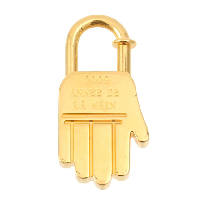 Hermès 2002 Hand motif Cadena charm Gold in Gold from VINTAGE QOO TOKYO
