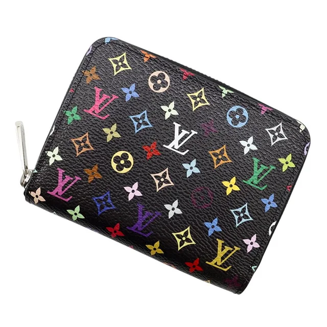 Coin Case Monogram Multicolor LV Takashi Murakami Zippy Purse in Multicolor from The Reluxe