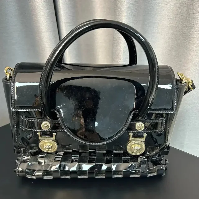 Versace Patent Leather Handbag in black Patent leather from Grailed