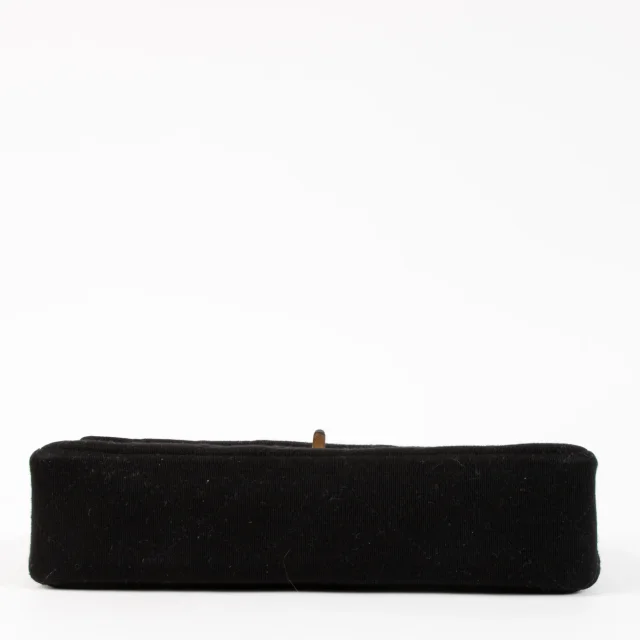 Chanel 1960s Black Jersey Medium 2.55 Bag in Black from Labellov, photo 4 of 8