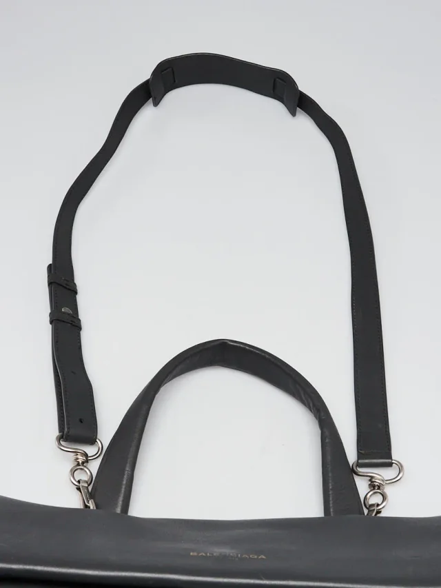 Balenciaga Grey Calfskin Leather Tool Satchel Bag in Grey Calfskin from Yoogis, photo 9 of 12