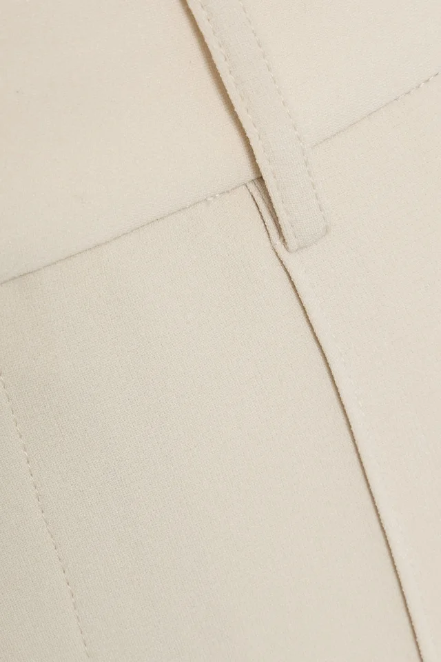 Proenza Schouler Weyes Crepe Straight-Leg Pants in Cream, photo 4 of 4 from THE OUTNET