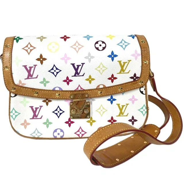 Louis Vuitton Shoulder Bag Sologne Monogram Multicolor Canvas Bronze in Multicolor Canvas from The Reluxe