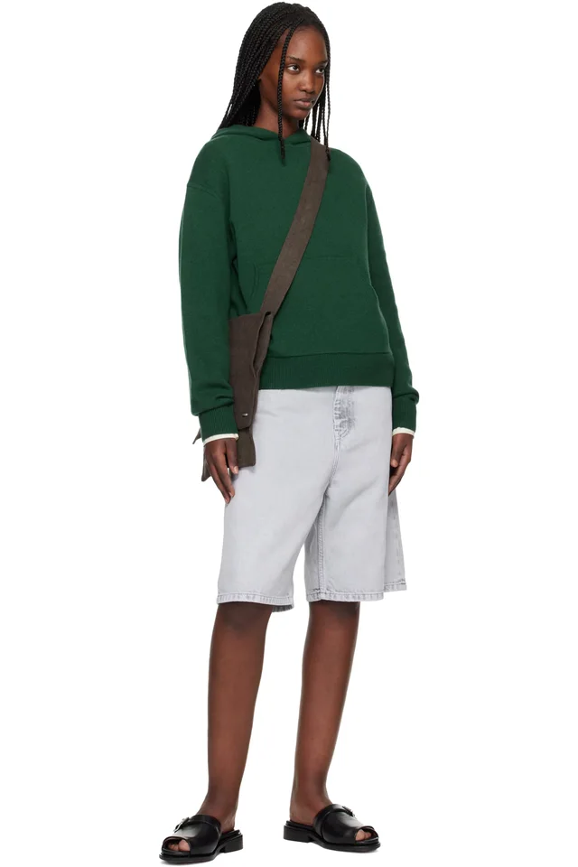 Carhartt Work In Progress Gray Brandon Denim Shorts, photo 4 of 4 from SSENSE