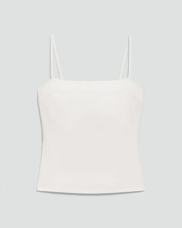 Theory Camisole Tank Top in Stretch Rib, photo 2 of 6 from Theory
