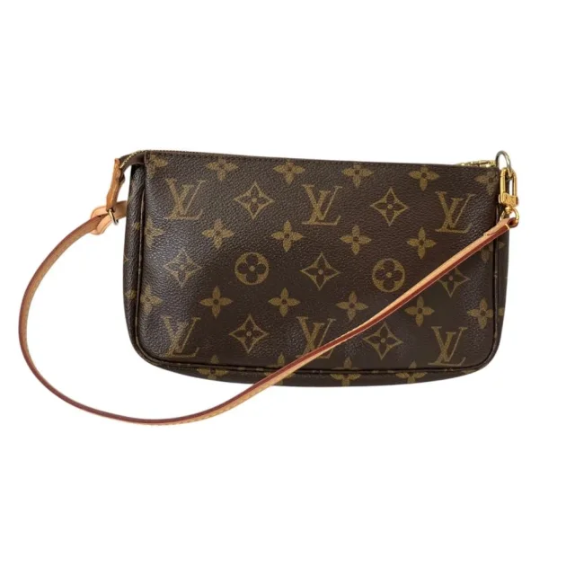 Louis Vuitton Monogram Accessoire Pouch in Brown Canvas from LuxUness, photo 2 of 12
