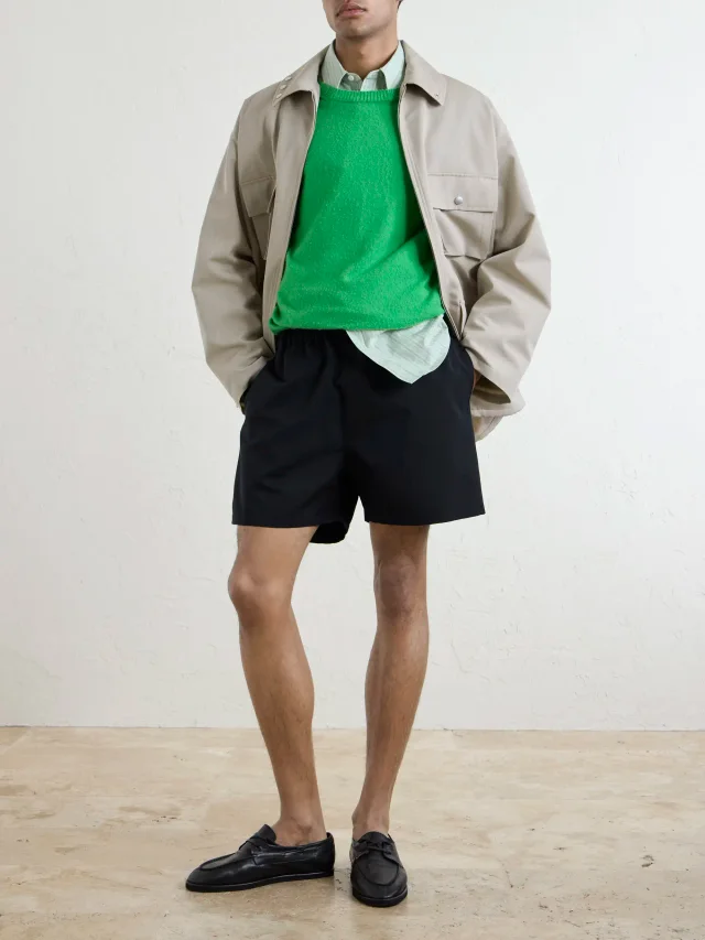 AURALEE Wool-Canvas Blouson Jacket - beige - 5 in Beige 100% Wool, photo 2 of 6 from MR PORTER