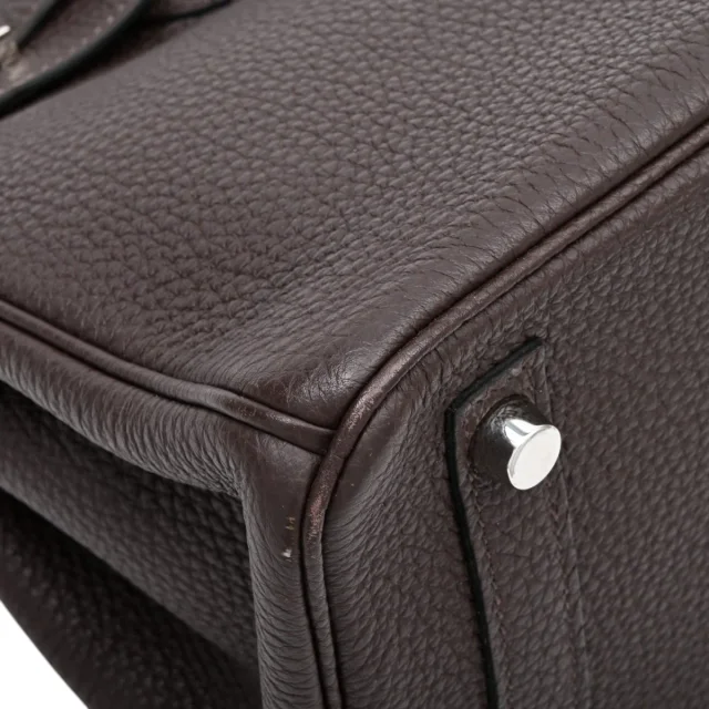 Hermès 2019年製 バーキン25 ショコラ from VINTAGE QOO TOKYO, photo 6 of 8