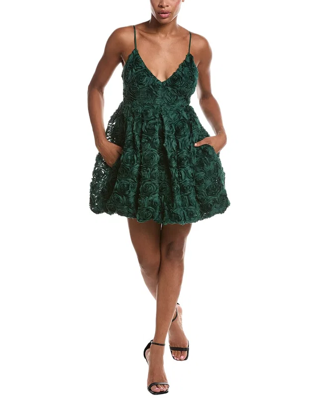 susana monaco Flower Texture Dress, image 1 of 1 from Gilt