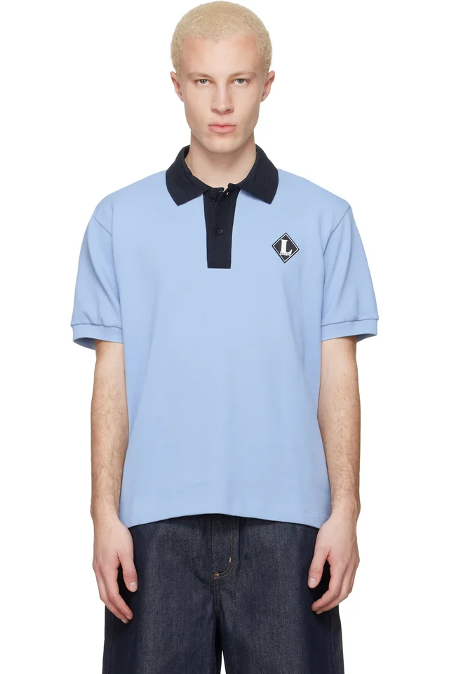 Lacoste Blue 'French Made' Classic Fit Badge Polo from SSENSE, photo 1 of 1