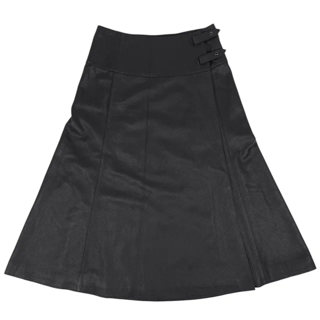 Hermès Maxi Skirt Calf Black in Black from The Reluxe