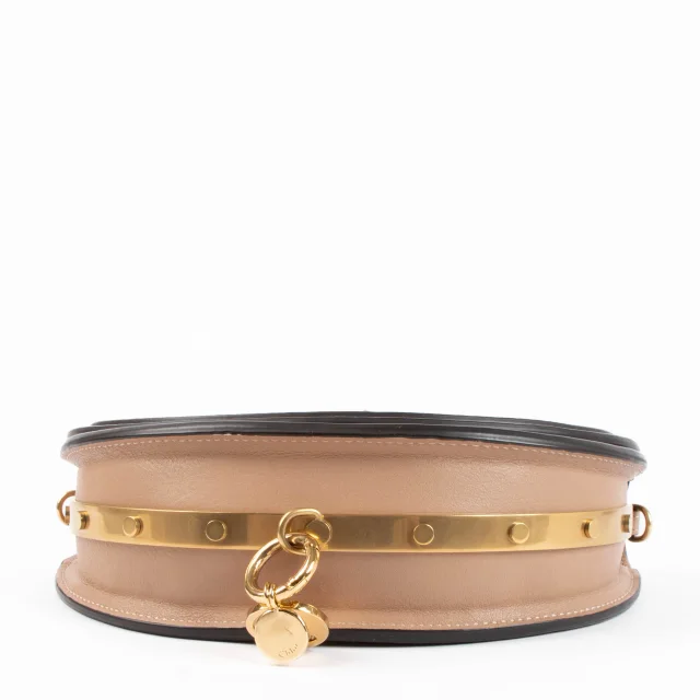 Chloé Nile Minaudière Bracelet Bag in Beige Leather from Labellov, photo 5 of 7