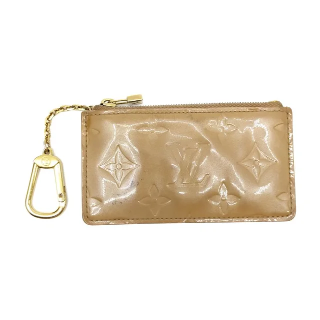 Louis Vuitton Beige Noisette Monogram Vernis Key Pouch Pochette cles in Beige from Bagriculture