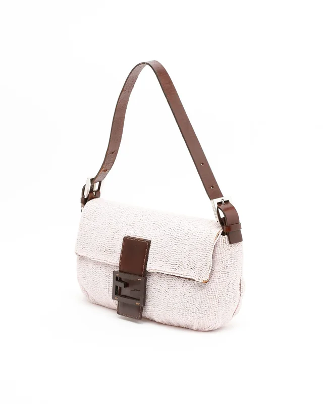 Fendi Medium Beaded Baguette Bag in Leather from A Retro Tale, photo 2 of 10