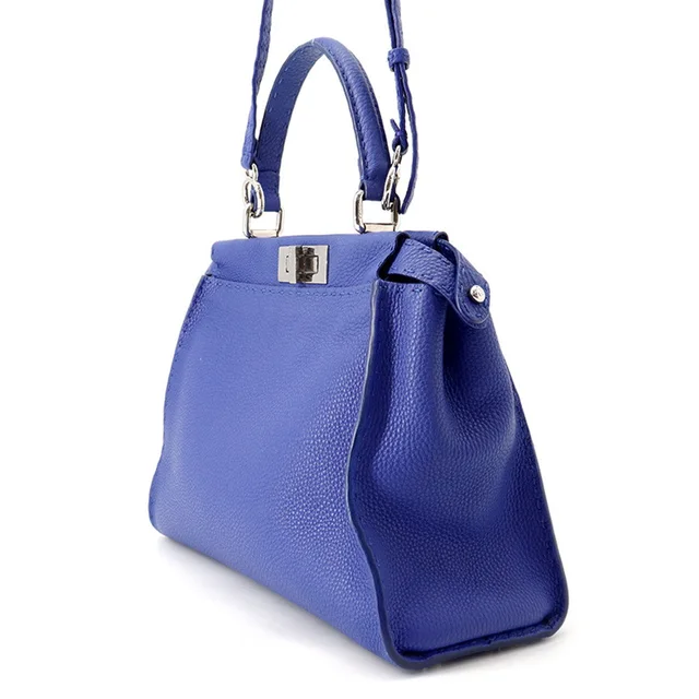 Fendi Selleria Peekaboo 2WAY Bag Regular Blue8BN226 Leather in Leather from GALLERY RARE, photo 2 of 2