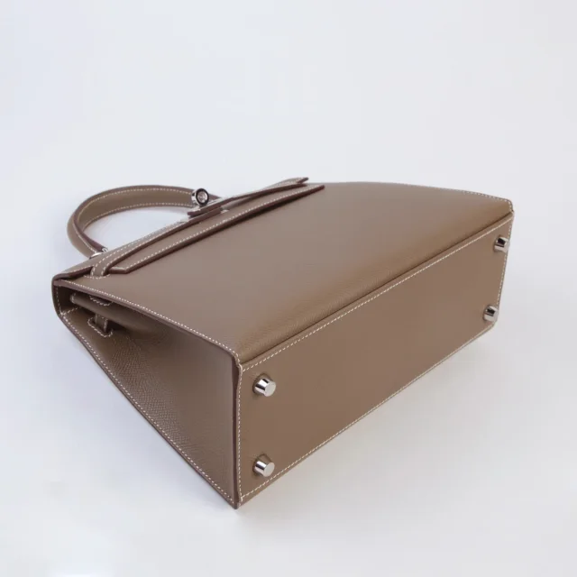 Hermès Kelly 25 Sellier Etoupe (18) in Taupe Epsom leather from Ginza Xiaoma, photo 4 of 4