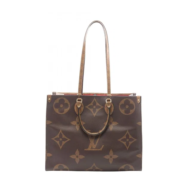 Louis Vuitton Tote Bag On The Go GM Monogram Giant Reverse 2-Way Canvas in Canvas from The Reluxe