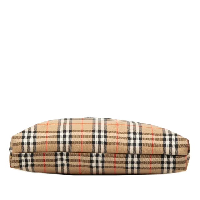 Beige Burberry Haymarket Check Canvas Clutch in Beige Canvas from Designer Revival, photo 3 of 6