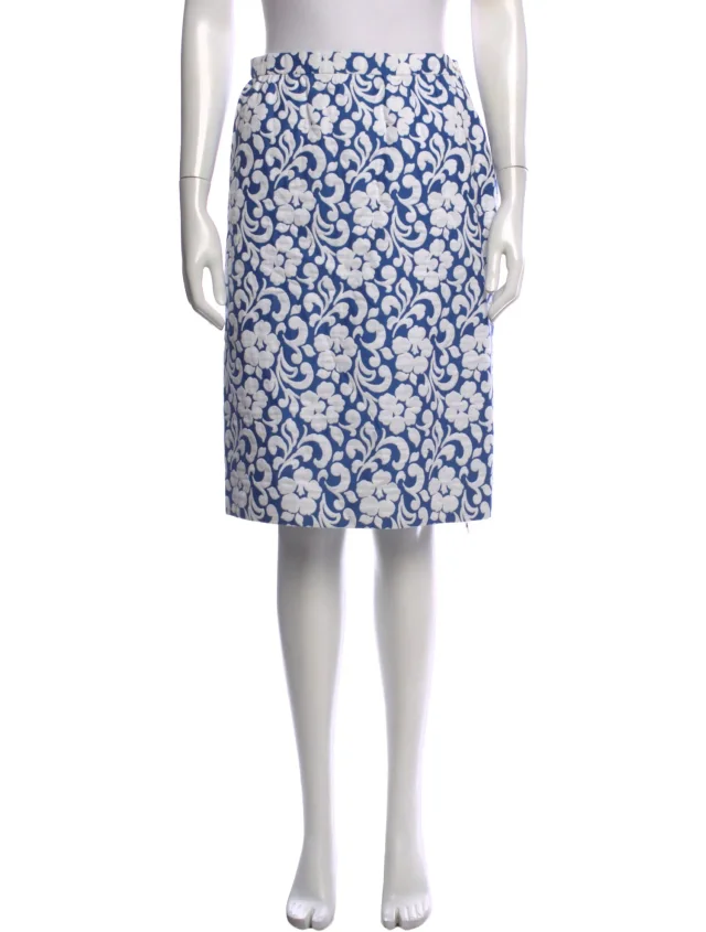 Givenchy Vintage Knee-Length Skirt in white from The RealReal