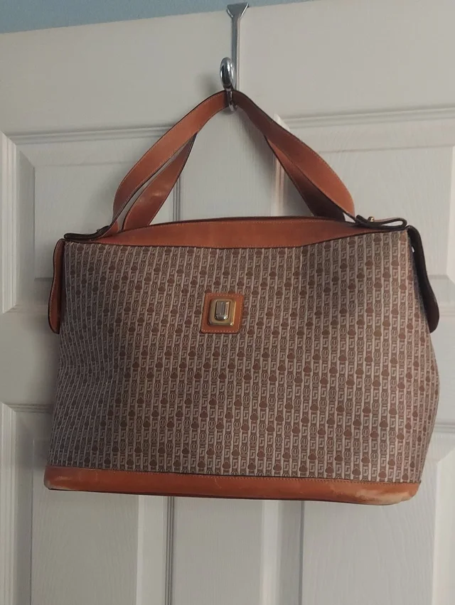Judith Leiber Judith Lieber Tote Bag In Brown And Tan in brown|red|neutral Leather from Poshmark