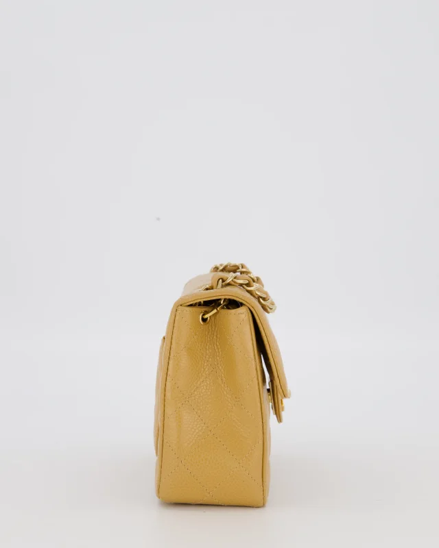 Chanel Vintage Mini Square Single Flap Bag in Caviar leather from Sellier, photo 5 of 12