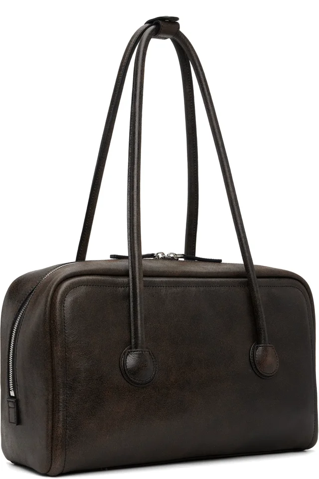 MARGESHERWOOD Brown Soft Boston Bag, photo 3 of 4 from SSENSE