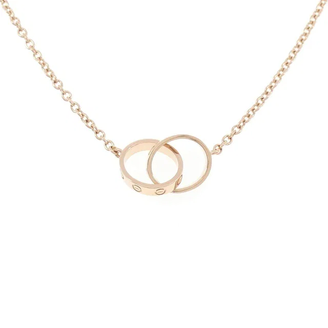 Cartier Baby Love 750 Pink Gold Necklace in Pink from LuxUness
