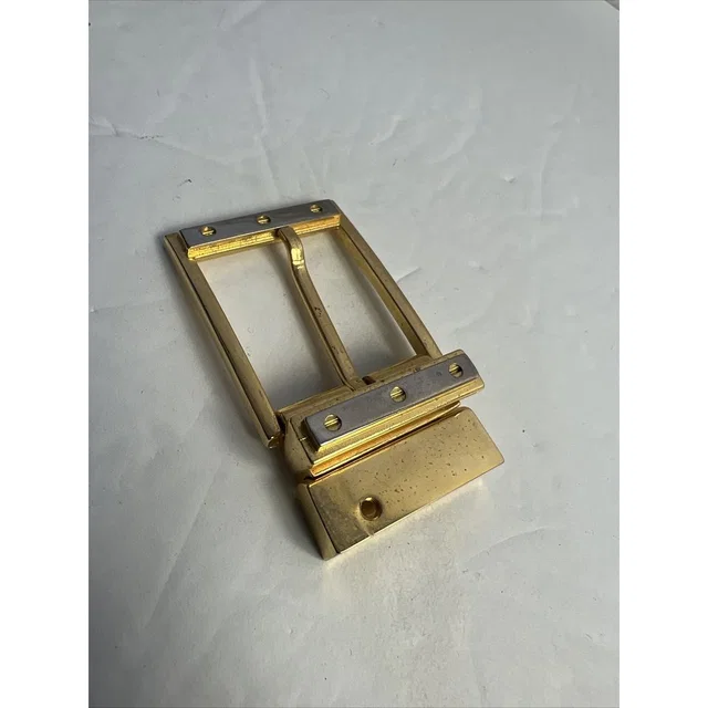 Dior Vintage Two Tone Metal Belt Buckle Unisex Reversible in gold from Poshmark