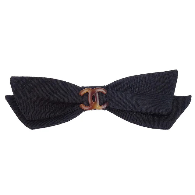 Chanel Bow CC Hair Clip from AMORE Vintage Tokyo