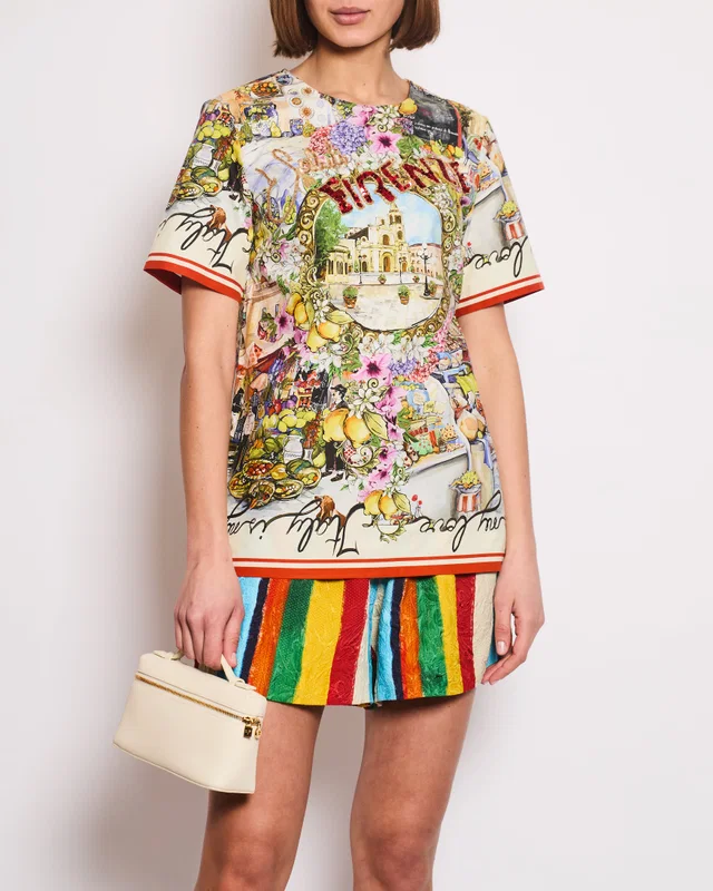 Dolce & Gabbana Yellow Firenze Sequin Embellished Top Size IT 40 (UK 8) in Yellow from Sellier