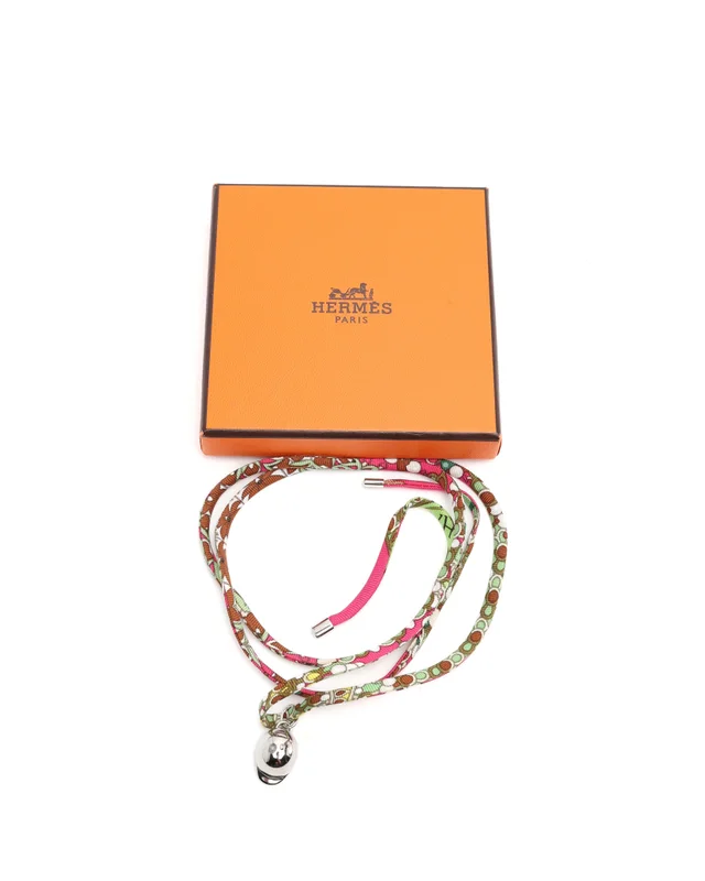 Hermès Petit H Tourbillon Hat Necklace in Silk from A Retro Tale, photo 5 of 5