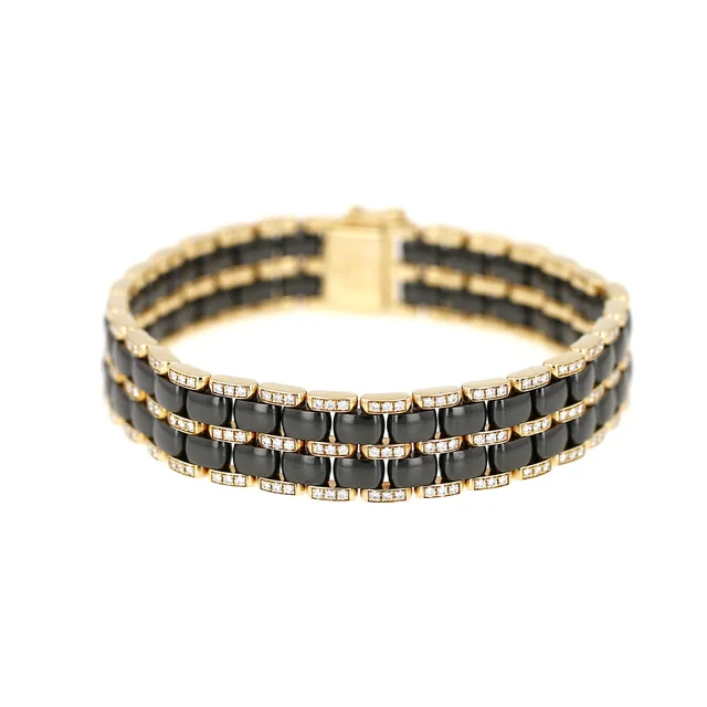 Chanel Ultra medium-sized flexible bracelet in Black Ceramic from Collector Square, photo 2 of 2