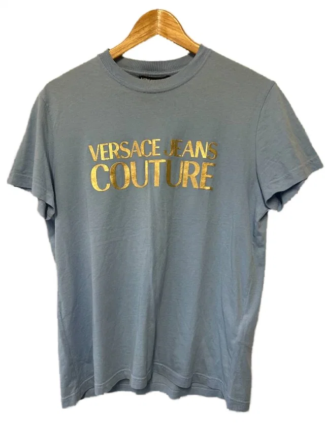 Versace Jeans Couture T-shirt blue Size: L in Blue Cotton from Oxfam Online Shop