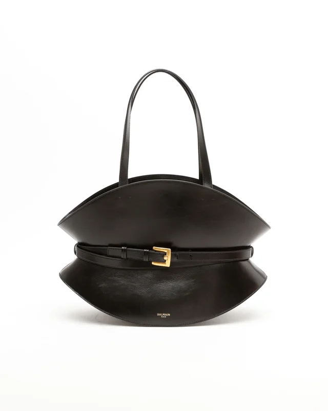 Balmain Medium Shuffle Bag in Suede from A Retro Tale