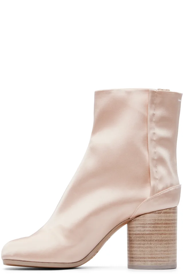Maison Margiela Pink Tabi Ankle Boots, photo 3 of 5 from SSENSE