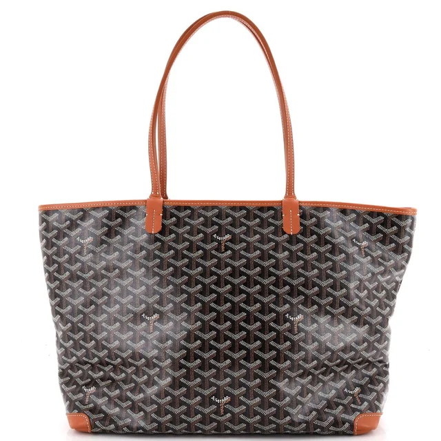 Goyard Mm Artois Tote Coated Canvas in red|brown Coated canvas from Poshmark