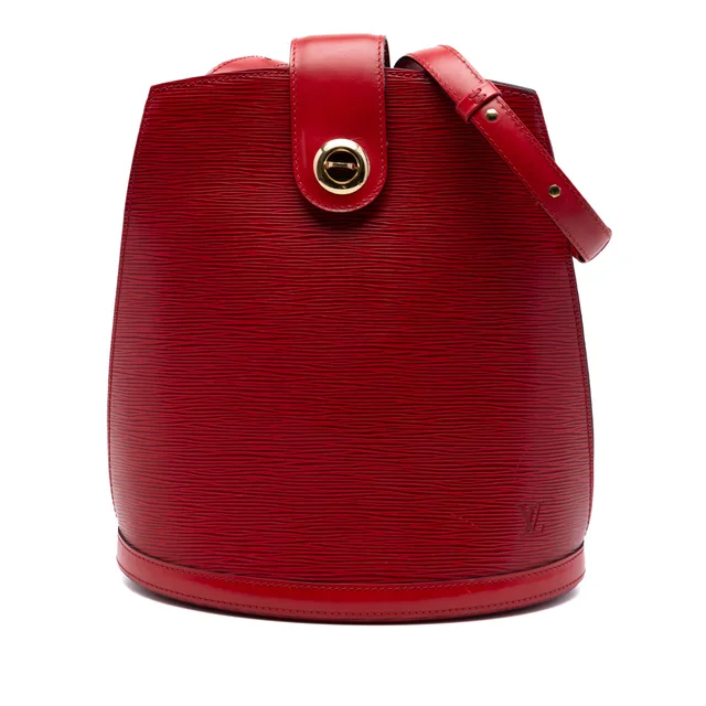 Red Louis Vuitton Epi Cluny Shoulder Bag in Red Leather from Designer Revival