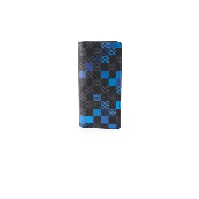 Louis Vuitton Damier Graphite Pixel Brazza Wallet in Grey Canvas from The Purse Affair