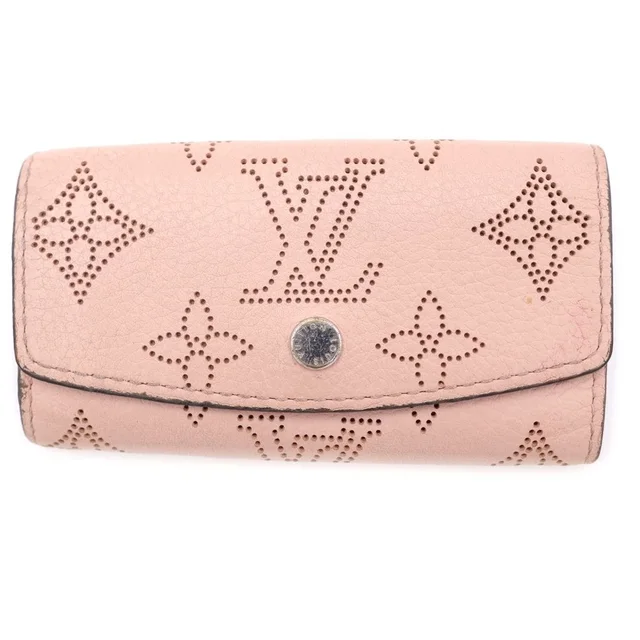 Louis Vuitton Multicles 4 Quadruple Strand Key Case Monogram Mahina Rose in Pink from The Reluxe