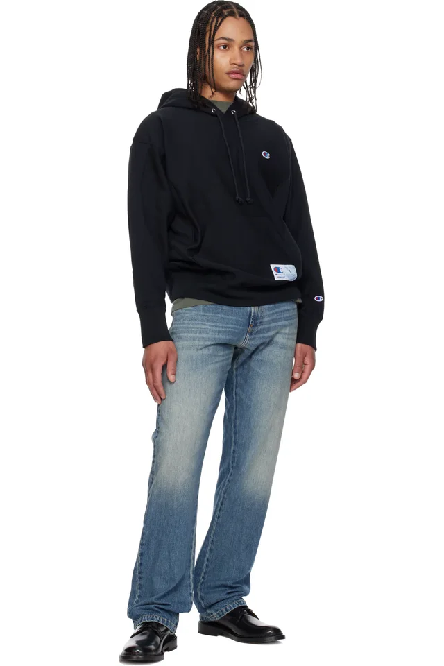 UNDERCOVER Black Champion Edition UC1F4802 Hoodie, photo 4 of 4 from SSENSE
